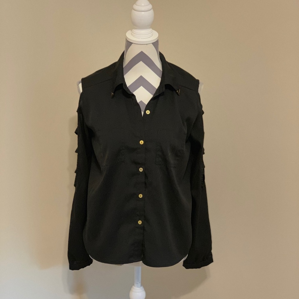 Black BeBe Blouse size small